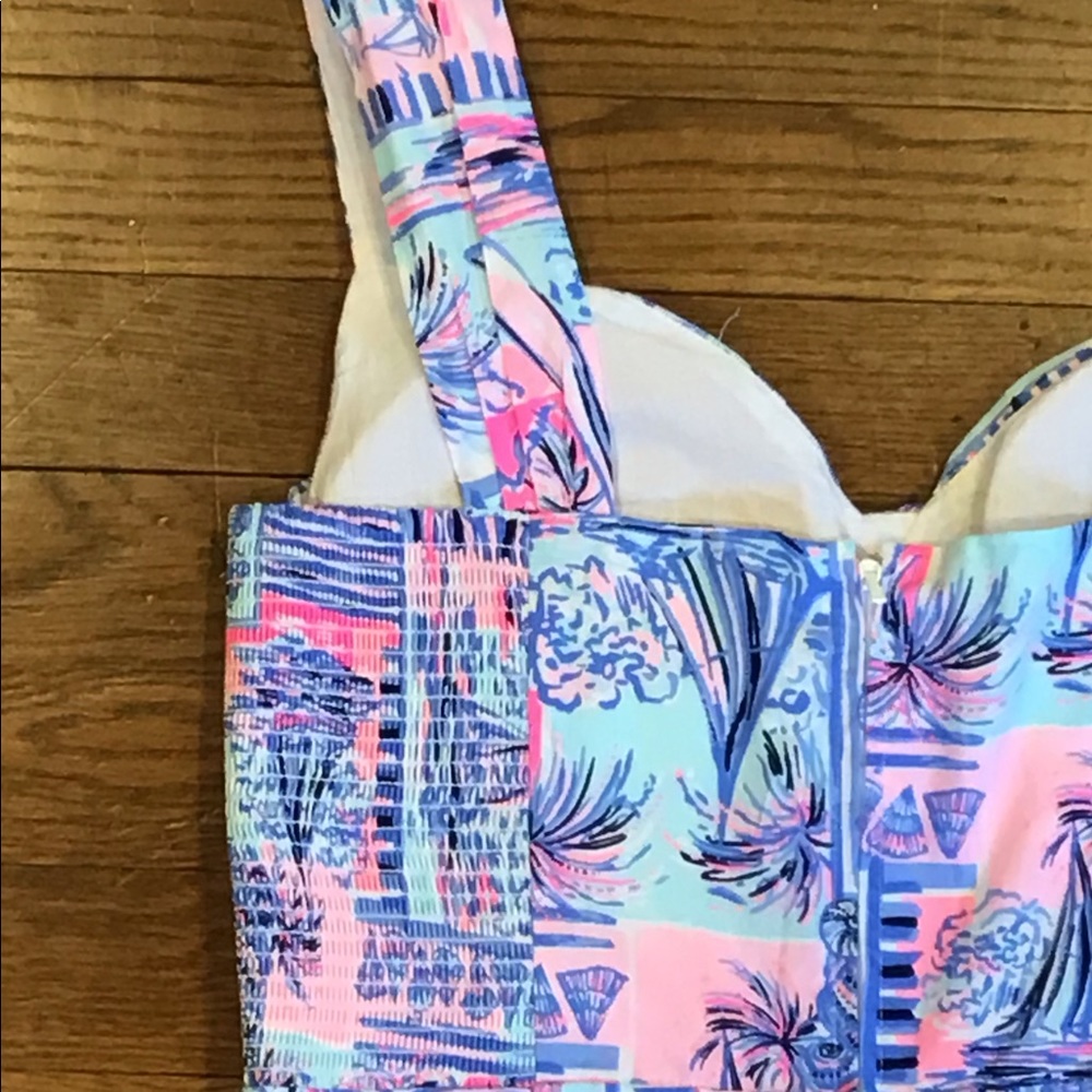 Lilly Pulitzer Cyndi Dress Whisper Blue Sz 4 NWT - Picture 5 of 12